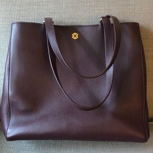 Dagne Dover Large Allyn Tote Oxblood